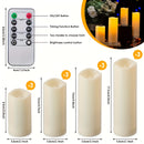 4/12 piezas de velas electrónicas LED con control remoto y función de temporizador, decoración para fiestas de cumpleaños, propuestas y Día de San Valentín