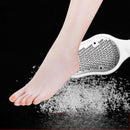 Limpiador de Pies Profesional de Acero Inoxidable con Cubierta - Removedor Ergonómico, Herramienta de Pedicura Antisalpicaduras para el Hogar y Cuidado de Uñas, Diseño Metálico Duradero para Pies Suaves, Mango Cómodo | Construcción de Alta Calidad