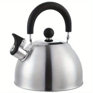 Cazo de té silbante de acero inoxidable para 2,5-3 litros de agua - Adecuado para inducción, estufas de gas y estufas eléctricas cerámicas.