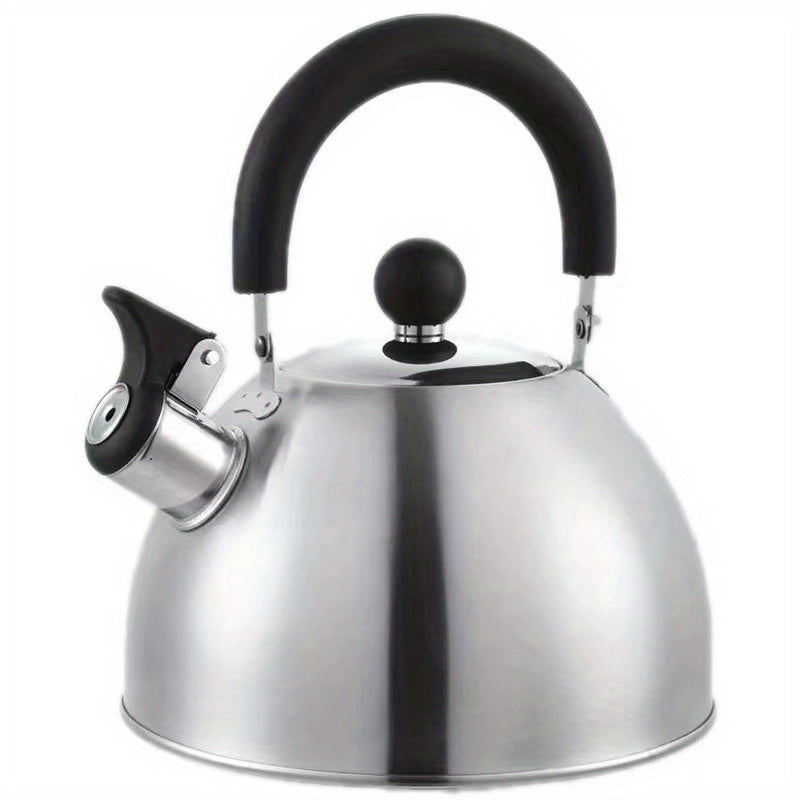 Cazo de té silbante de acero inoxidable para 2,5-3 litros de agua - Adecuado para inducción, estufas de gas y estufas eléctricas cerámicas.