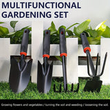 Herramientas de Jardinería Pala Exterior, Pala Pequeña para Plantar Flores, Rastrillo de Cinco Dientes, Rastrillo de Doble Cabeza, Juego de Herramientas para Plantar Verduras