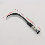 Navaja de Mango Largo con Hoja de Sauce Navaja de Plátano de Mango Largo Cuchillo para Cortar Pegamento Herramientas Agrícolas Hogareñas Hoz Navaja de Campo Escudo de Agricultura de Acero al Carbono con Mango Largo y Hoja Curva - Herramienta Duradera de