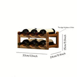 Un estante de vino de bambú para hacerlo uno mismo.