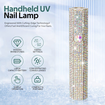 Lámpara de uñas portátil profesional, secador de uñas de gel recargable, carga USB, sin formaldehído, batería de litio de 200mAh, herramienta de manicura en casa DIY