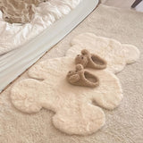 Alfombra suave y acogedora con forma de oso de peluche, ideal para dormitorio, sala o clóset: lavable a máquina, pelo bajo y duradera