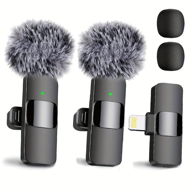 Microfono sin varillas de Solapa con Clip para iPhone, iPad y Android USB-C, Grabación de Audio y Video, Transmisión en Vivo e Entrevistas, Plug and Play