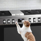 4/5pcs Cierres para Pomos de Estufa, Cierres para Pomos de Estufa de Gas, Cierre para Pomos de Horno a Prueba de Niños, Diseño Duradero (Negro)