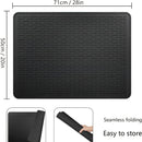 Protector de estufa de silicona, 71,12 x 50,8 cm, grande, antideslizante, resistente al calor, cubierta para encimera de cocina, almohadilla plana para campana extractora de vidrio para estufa eléctrica, kit de repuesto decorativo