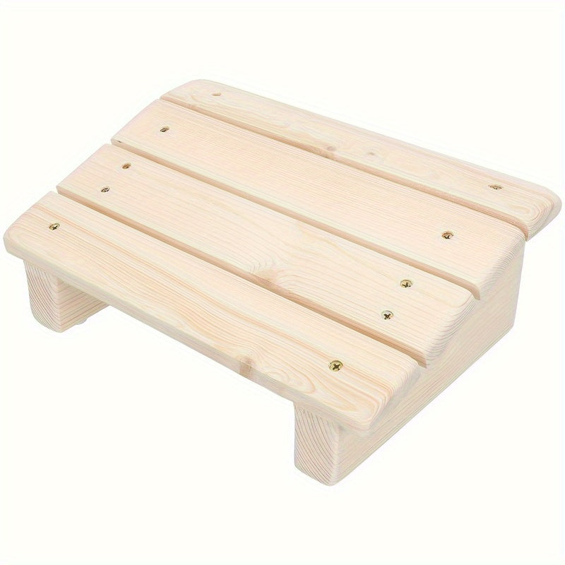 1pc Reposapiés de Madera Inclinado para Escritorio, Taburete de Oficina 29.95X20.96X10.97cm