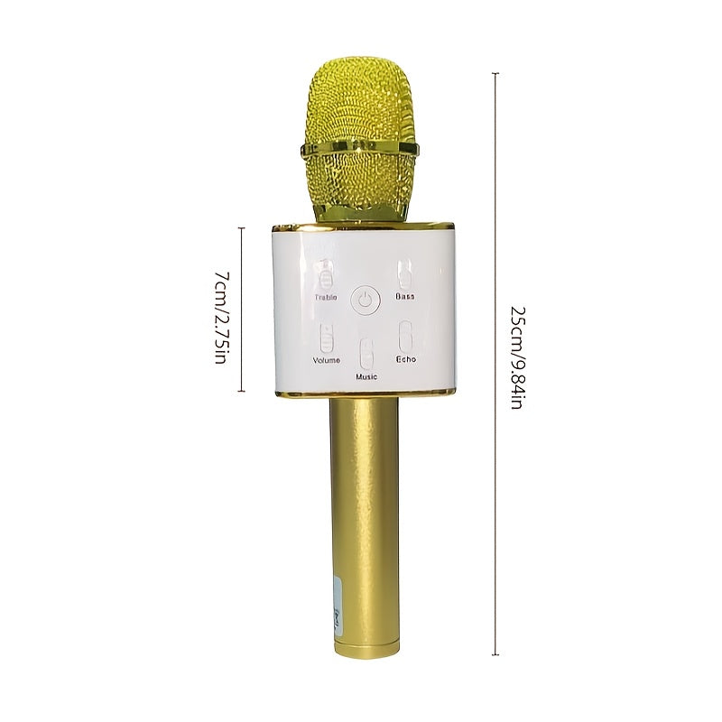 Microfono Portátil para Karaoke - sin varillas, Carga Tipo-C, Mejora de Bajos, Ideal para Fiestas, Reuniones Familiares y Regalos de Cumpleaños [4 Escenarios]