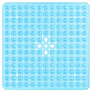 Alfombrilla de Baño Cuadrada de 1 pieza, Antideslizante con Orificio de Drenaje y Ventosas de Gran Capacidad de Absorción, Fácil de Limpiar, Lavable en Máquina, 53.34x53.34cm, Alfombra para Ducha, Alfombra para Bañera, Decoración del Hogar