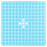 Alfombrilla de Baño Cuadrada de 1 pieza, Antideslizante con Orificio de Drenaje y Ventosas de Gran Capacidad de Absorción, Fácil de Limpiar, Lavable en Máquina, 53.34x53.34cm, Alfombra para Ducha, Alfombra para Bañera, Decoración del Hogar