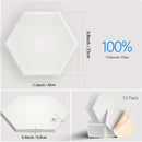Paquete de 12 paneles de espuma acústica autoadhesivos, 12" x 10" x 0,4", alta densidad 154 kg/m³, diseño hexagonal de moda, paneles decorativos absorbentes de ruido para hogar y estudio, paneles de espuma acústica, tratamiento acústico de habitaciones,