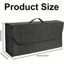 Caja de almacenamiento para maletero de coche, caja de almacenamiento portátil para interior de coche, caja de almacenamiento plegable de tela de lana, contenedor de almacenamiento y organización para vehículos, adecuado para SUV, camiones, furgonetas y