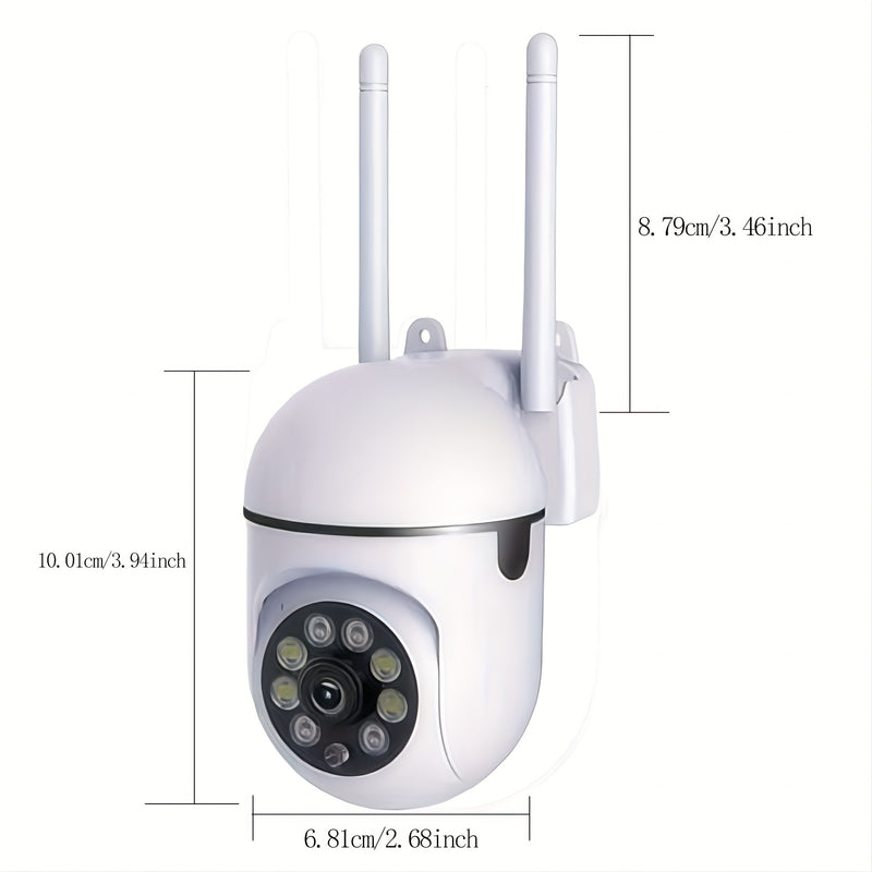 2 Juegos de Cámaras de Seguridad Inalámbricas Conectadas a WiFi, 2.4GHz y 5G, Cámaras de Seguridad para el Hogar de 1080P con Vista Panorámica de 360°, Seguimiento Automático, Llamadas de Dos Manos, Visión Nocturna de Color, Cámaras de Monitoreo para Beb