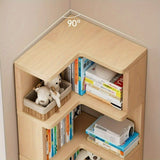 1 estante de esquina independiente, diseño exquisito, multifuncional, ahorro de espacio, adecuado para diferentes escenarios como sala de estar, dormitorio, estudio, etc., elegante elección para el hogar.