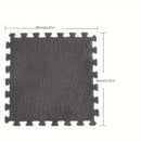 24 piezas de alfombra de espuma con paneles de terciopelo, empalme lavable, decoración para la renovación del dormitorio, absorción de impactos, tapete refrescante