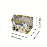 Canasta grande de lona con asa - ideal para ropa, juguetes y organización del hogar - regalo perfecto para ocasiones especiales, compartimento de almacenamiento para el hogar