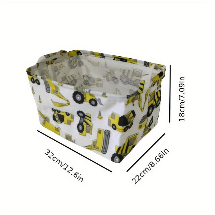 Canasta grande de lona con asa - ideal para ropa, juguetes y organización del hogar - regalo perfecto para ocasiones especiales, compartimento de almacenamiento para el hogar