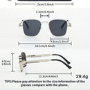 Gafas de moda cuadradas retro steampunk con marco de metal para hombres y mujeres, ideales para eventos, fiestas y festivales
