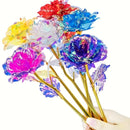 Paquete de 30 Rosas Artificiales Vintage de 24K - Decoración Floral Realista Multicolor para San Valentín, Bodas, Día de la Madre, Día del Padre, Pascua y Acción de Gracias - No Necesita Agua ni Baterías, Ideal para Interiores/Exteriores y Fiestas