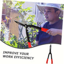 Podadoras Manuales de Setos - Cuchillas Fuertes y Resistentes Templadas a Alta Temperatura, Mangos Ergonómicos Antideslizantes con Agarres Rojos, Poda Precisa para Jardines, Arbustos y Vallas (Sin Necesidad de Electricidad)