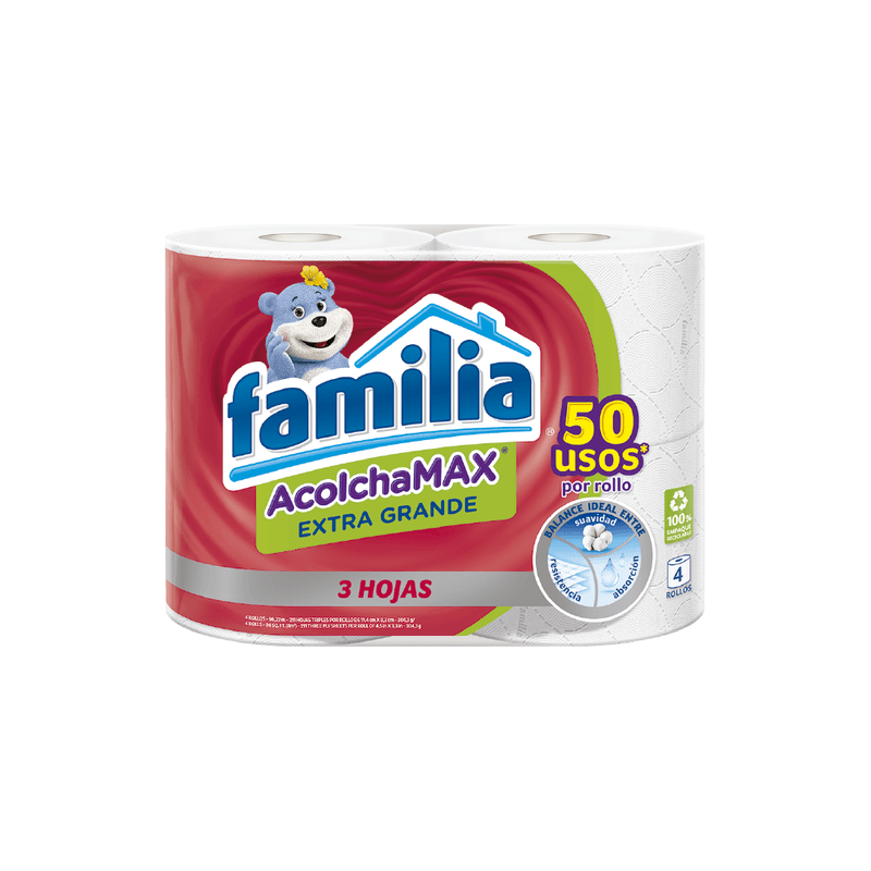 PAPEL HIG FAMILIA 4U ACOLCHAMAX GRANDE