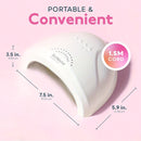 Lámpara de uñas Sun One - LED de alta potencia, sensor inteligente, temporizador de 3 modos, plástico hipoalergénico, secador de uñas profesional para resina y gel, cuidado de uñas | Lámpara de uñas moderna | Diseño elegante, secador de uñas