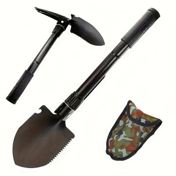 Paleta de Jardinería, Pala Plegable Multifuncional Portátil - Metal Duradero, Ideal para Camping y Jardinería, Diseño Compacto que Ahorra Espacio, Herramienta Esencial para Días Lluviosos