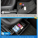 2-Pack para for TESLA Model Y 2021-2024 Impermeable para Asiento Debajo de la Caja de Almacenamiento con Organizador - Compartimento Oculto Deslizante del Lado del Conductor y del Pasajero, Material de Goma, Diseño Ahorro de Espacio
