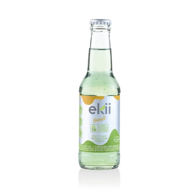 SODA EKII 207ML BUBBLES MANZ/GENGIB