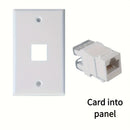 10 piezas de adaptadores de red Ethernet RJ45 CAT.5E de 180 grados - Blanco, conectores de red para computadoras, plug-and-play, no se requiere cableado externo, ideal para configuración en casa y oficina, adaptador de red Ethernet RJ45