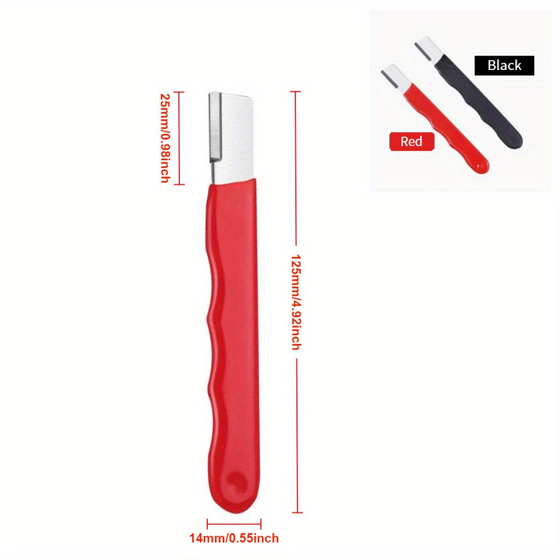 Juego de afilado de cuchillos profesional de 2 piezas, material de aleación duradera, diseño de mango ergonómico, adecuado para tijeras de cocina y jardín, afiladores manuales de metal, herramienta de reparación de cuchillas, no requiere electricidad.