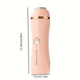 Amoladora Eléctrica para Pies - Removedor y Pulidor con 2 Velocidades, Batería de Litio Inalámbrica, Ideal para Pies Duros o Gruesos, Beige Claro/Rosa Brillante/Blanco - Compatible con Dispositivos USB, Herramienta de Pedicura, Diseño Elegante, Construcc