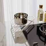 1/2 piezas de estante triangular anti-escaldaduras para encimera de cocina y esquina de pared - soporte aislado para ollas, colgador para secar platos, organizador de almacenamiento de estufa - accesorio de cocina