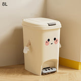 Bote de basura grande con diseño de hoja de corazón, doble apertura y material duradero - Cubo plástico para cocina, baño o dormitorio, decoración divertida y fácil acceso