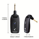 2pcs/1pc Sistema sin varillas de Guitarra 2.4GHz - Plug & Play con Sincronización Automática, Transmisor y Receptor XLR Recargable con Sincronización en 3 Segundos, 0.3W para Guitarras, Bajos, Instrumentos de Viento, Karaoke Doméstico, Equipo Musical, Di