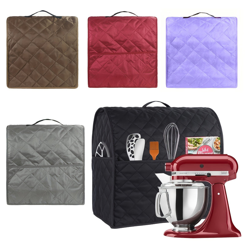 1 pieza, cubierta antipolvo para batidora de pie con bolsillos para accesorios y asas para modelos KitchenAid, de cabezal inclinable y de elevación de cuenco, suministros de cocina.