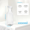 1pieza Dispensador de Loción, Dispensador Cuadrado de 1000Ml, Dispensador de Detergente para Lavandería, Dispensador de Suavizante de Plástico, Contenedor Líquido para Lavandería, Cans de Refuerzo de Aroma con 4 etiquetas, Organizador de Lavandería