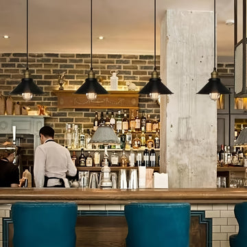 Conjunto de 3 lámparas colgantes de lujo nórdico retro moderno - luminaria de techo, instalación semienterrada, pantalla metálica desmontable, adecuada para mostrador de bar, comedor, cocina, sala de estar, hotel y otra iluminación comercial (sin bombill