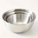 Juego de 3 piezas, tazón de mezcla de acero inoxidable, tazón para ensalada, - duradero, fácil de almacenar, adecuado para preparación y almacenamiento en la cocina, perfecto para barbacoas y cocina al aire libre