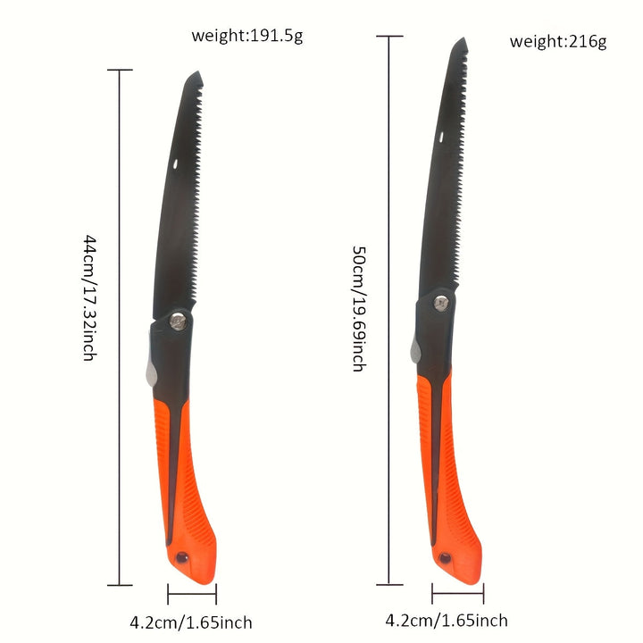 Sierra Plegable Multifuncional: Una Sierra Manual Rápida para Madera, Bambú, Tubos de Plástico, Podar Árboles Frutales, Reparaciones del Hogar, Carpintería y Corte de Metales