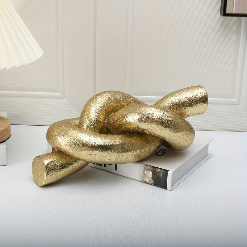 Escultura abstracta de nudos y lazos, artesanías decorativas para el hogar y la oficina, estatuas creativas
