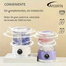 Mini lavadora portátil de calcetines y ropa interior recargable USB, sin necesidad de montaje, ideal para viajes, hogar o autocaravanas, diseño resistente y duradero, limpieza suave y no destructiva