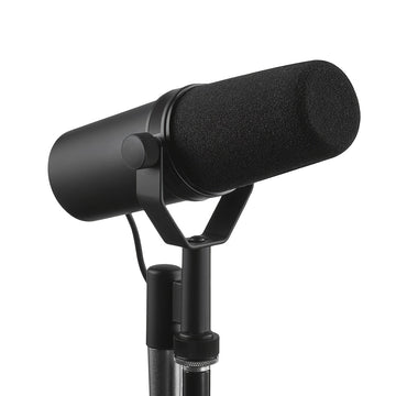 Microfono Dinámico Profesional SM7B - Micrófono de Estudio con Conector XLR, Diseño Resistente y Antigolpes, Incluye Paravientos Desmontable - Para Podcasting, Streaming, Locución - Voces Cálidas, Amplia Respuesta de Frecuencia - Compatible con Estudios