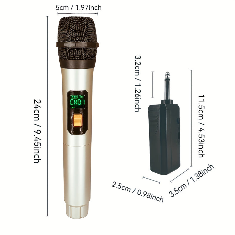 Micrófono inalámbrico Golden Drag One Two, ideal para interiores y exteriores, reuniones familiares, discursos, KTV, canto con excelente sonido