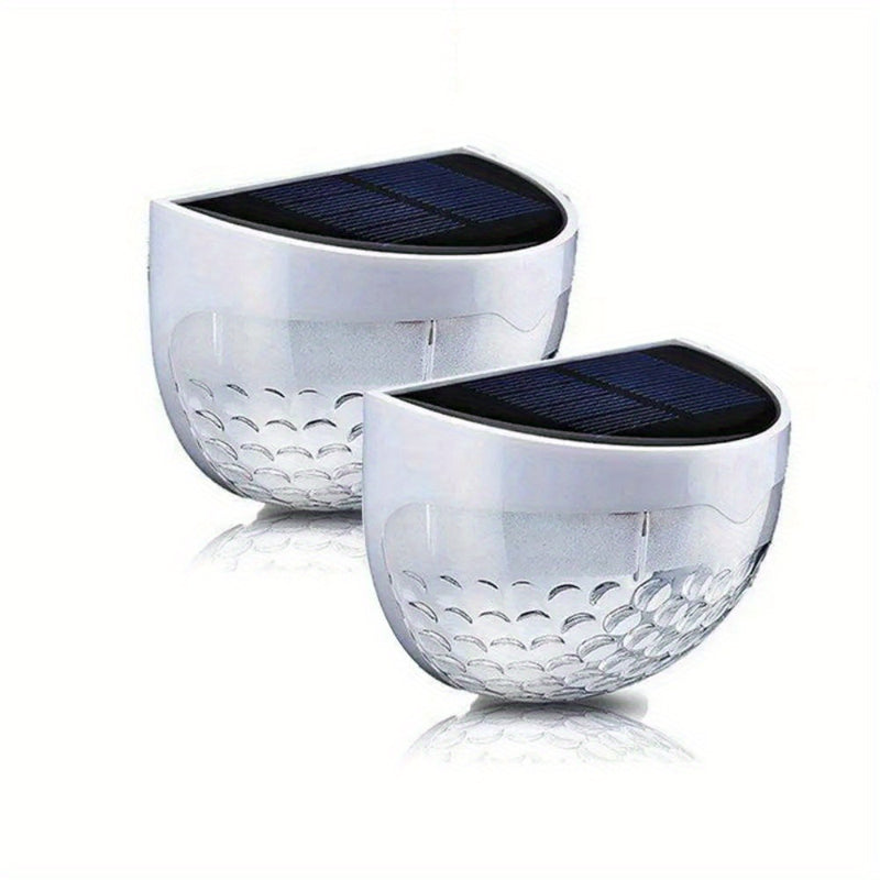 Staaricc 2/4/6pcs Luces Solares para Valla, Luces de Terraza, Luces Solares de Pared, Lámpara Solar Montada en la Pared para Exteriores, IPX4, Lámpara LED Blanca, Iluminación para Jardín, Hogar, Patio, Garaje, Camping, Decoración de Fiesta de Halloween y