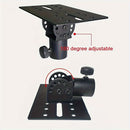 Soporte de altavoz ajustable de 1pc, bandeja metálica de diámetro interior de 35mm, placa base rotativa, cuerpo de hierro, accesorio de equipo de audio para altavoces de estudio