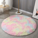 1 alfombra suave lavable arcoíris - Manta de felpa cómoda para sala, dormitorio o residencia estudiantil