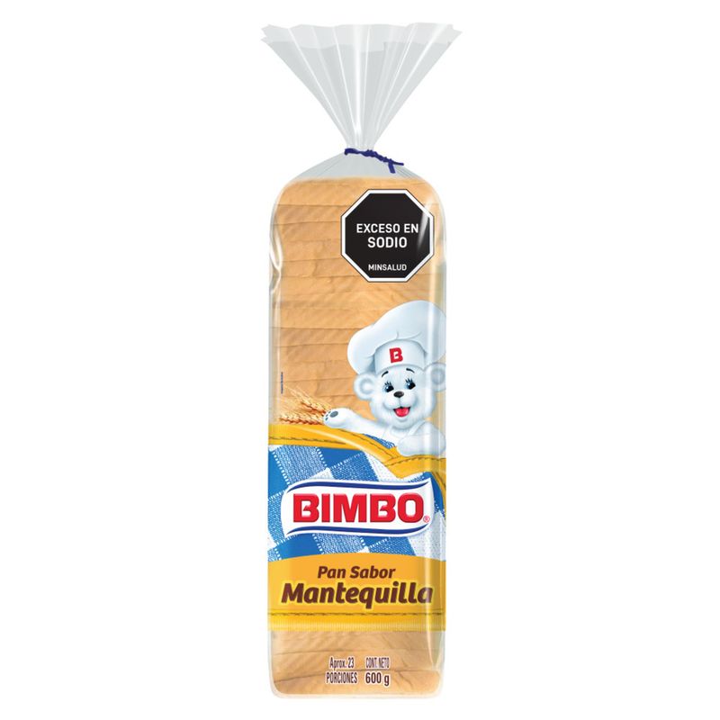 PAN BIMBO 600G MANTEQUILLA